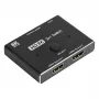 Alcasa Comutador HDMI - HDMI - Preto - Metal - 7680 x 4320 - Dados - Dourado (GC-M0261)