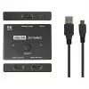 Alcasa Comutador HDMI - HDMI - Preto - Metal - 7680 x 4320 - Dados - Dourado (GC-M0261)