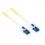 Alcasa LW-U915LC. Comprimento do cabo: 15 m, Tipo de fibra: OS2, Ficha 1: LC/UPC, Ficha 2: LC/UPC, Diâmetro do núcleo: 9 µm, Duplex integral (LW-U915LC)