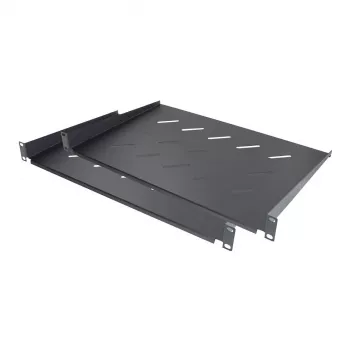 Good Connections GC-N0089 prateleira para rack de 19", 1U, montagem frontal, 300 mm de profundidade, conjunto de 2, preto (RAL 9005)
