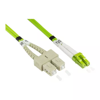 Alcasa LW-805LS5 Cabo de fibra ótica 5 m LSZH OM5 LC SC verde (LW-805LS5)