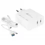 Good Connections GC Carregador rápido USB 140W tecnologia GaN, 2x USB-C, PD 3.1, QC 5.0, PPS branco -• Carregador rápido USB 140W• para smartphones