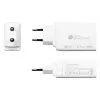 Alcasa PCA-W007W Carregador para dispositivos móveis universal branco AC carregador rápido para interiores (PCA-W007W)