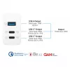 Alcasa PCA-W007W Carregador para dispositivos móveis universal branco AC carregador rápido para interiores (PCA-W007W)