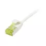 Cabo de patch RJ45, CAT6A 500 MHz, 5 m, branco, U/FTP, cabo redondo Slimline d=3,8 mm, TPE/LSZH (Superflex), AWG32, com cabo bruto Cat.7, Synergy 21 (S217327V3)
