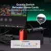 Unitek G1002D leitor de cartões de jogo de 4 ranhuras para Nintendo Switch