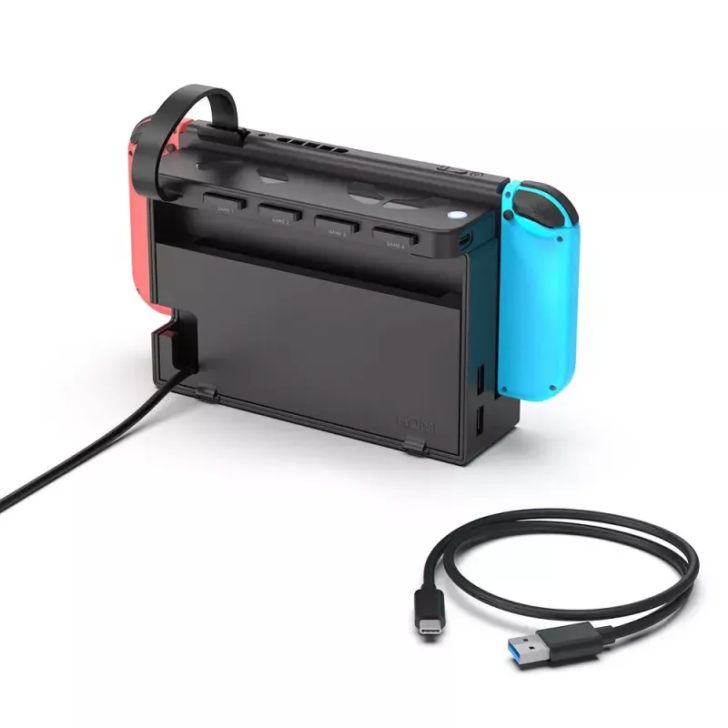 Unitek G1002D leitor de cartões de jogo de 4 ranhuras para Nintendo Switch