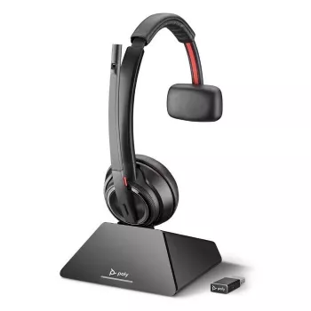 HP Poly Poly Savi 8210 UC - Microsoft - headset - on-ear - DECT 6.0 - sem fios - certificado para Microsoft Teams (209212-02)