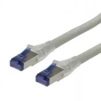 ROLINE - cabo de patch - RJ-45 (M) - RJ-45 (M) - 20 m - SFTP, PiMF - Cat. 6a - crimpado, maciço, liso, sem halogéneos - cinzento (21.15.0874)