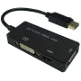 12993153, 0,1 m, DisplayPort, VGA D-Sub + HDMI + DVI, ficha, conector fêmea, reto