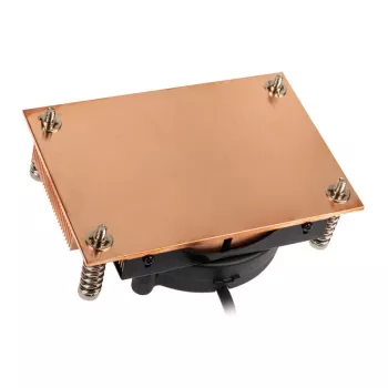 Arrefecedor de CPU a ar Akasa AK-CC1109BP01 com ventoinha de 77 mm, Dual Ball Bearing, socket AM4, preto/cobre