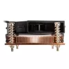 Arrefecedor de CPU a ar Akasa AK-CC1109BP01 com ventoinha de 77 mm, Dual Ball Bearing, socket AM4, preto/cobre