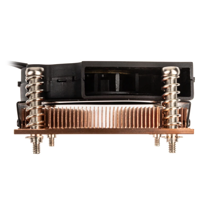 Arrefecedor de CPU a ar Akasa AK-CC1109BP01 com ventoinha de 77 mm, Dual Ball Bearing, socket AM4, preto/cobre