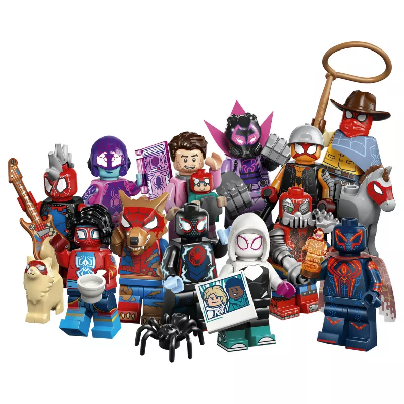 71050 Minifiguras Spider-Man: Across the Spider-Verse, brinquedo de construção artigo sortido, uma figura