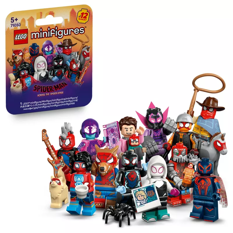 71050 Minifiguras Spider-Man: Across the Spider-Verse, brinquedo de construção artigo sortido, uma figura