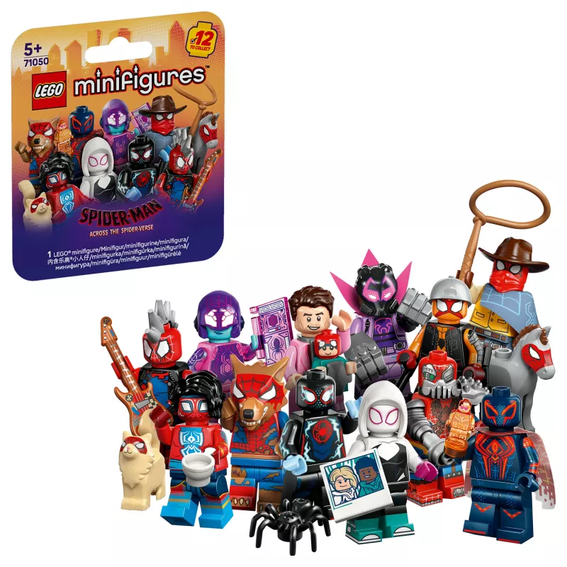 71050 Minifiguras Spider-Man: Across the Spider-Verse, brinquedo de construção artigo sortido, uma figura