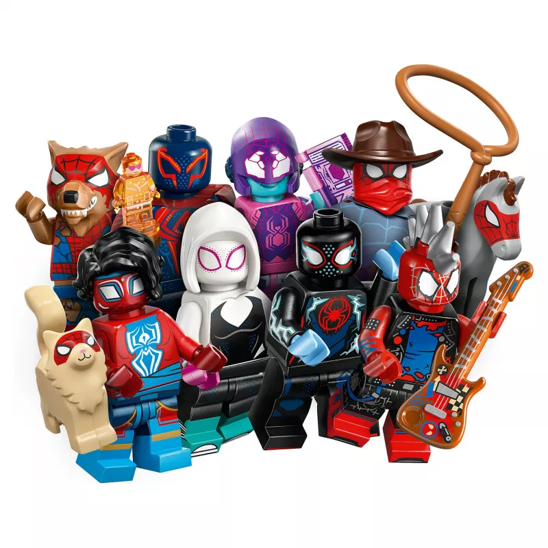 71050 Minifiguras Spider-Man: Across the Spider-Verse, brinquedo de construção artigo sortido, uma figura