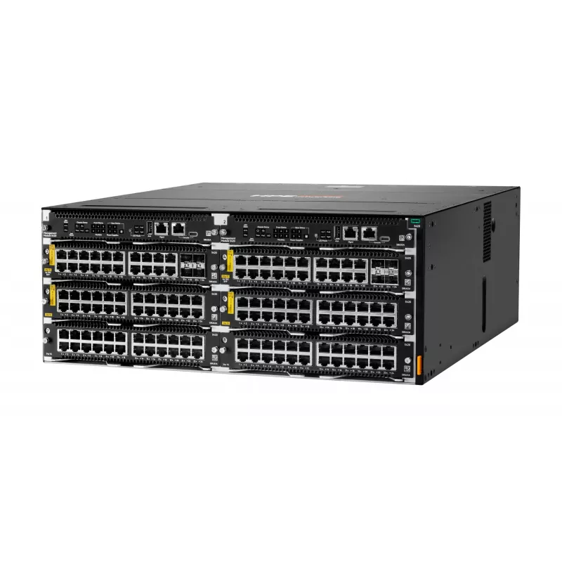 HPE Aruba Networking CX 5420 20p 10M/100M/1G Class4 PoE 4p SFP+ 1G/10G LRM Módulo - Switch - L3 - gerido - 20 x 10/100/1000 (PoE Class 4) + 4 x 1 Gigabit / 10 Gigabit SFP+ - Fluxo de ar