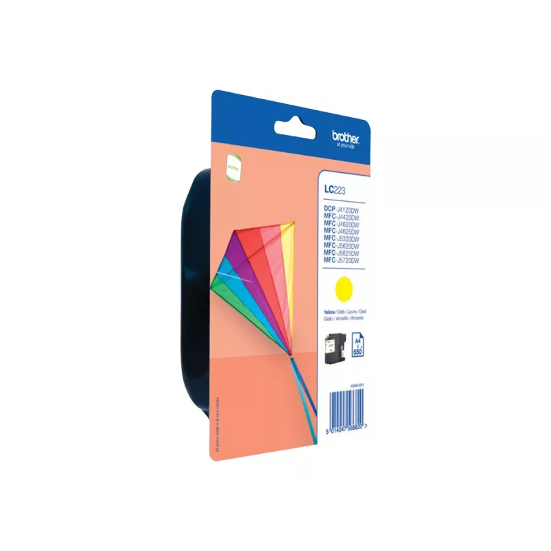 Brother LC223YBP - Amarelo - Original - Embalagem blister - Cartucho de tinta - para Brother DCP-J4120, J562, MFC-J4420, J4620, J4625, J480, J5320, J5625, J57