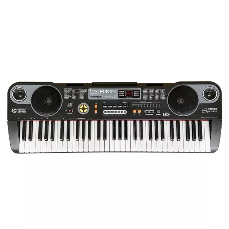 MQ 6115L - Teclado com microfone para aprender a tocar, desenvolvido para crianças