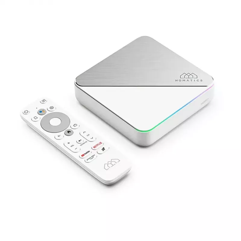 Leitor de streaming Homatics Box R PLUS 4K Android TV — Streaming 4K, plataforma Android TV