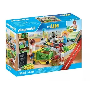 Playmobil Supermercado conjunto de brincar 71648 multicolorido plástico para 3-4 anos