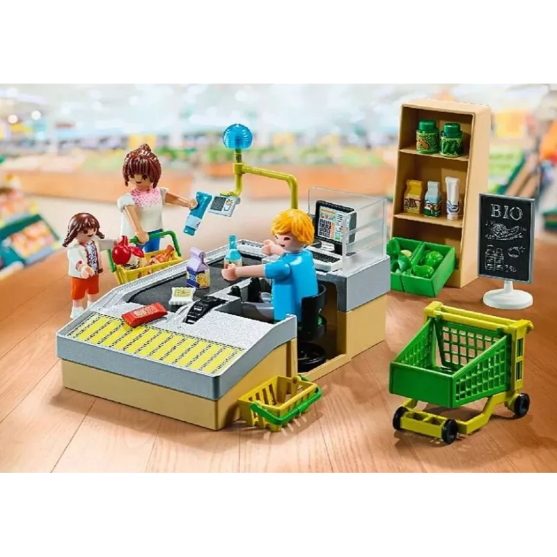 Playmobil Supermercado conjunto de brincar 71648 multicolorido plástico para 3-4 anos