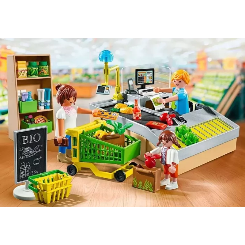 Playmobil Supermercado conjunto de brincar 71648 multicolorido plástico para 3-4 anos