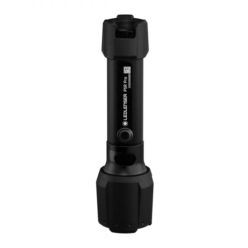 LED Lenser P5R Pro Lanterna LED recarregável de mão, preta, modelo 503101