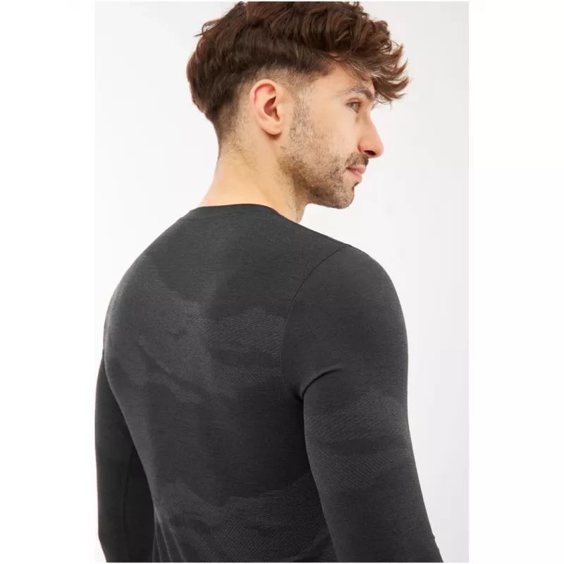 VIKING Gasher Man Roupa interior térmica de manga comprida em merino para homem, tamanho M, preta