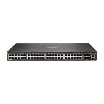 HPE Aruba 6300F - Switch - L3 - gerido - 48 x 10/100/1000 (PoE+) + 4 x 50 Gigabit Ethernet SFP56 - montagem em rack - PoE+ - conforme TAA