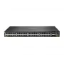 HPE Aruba 6300F - Switch - L3 - gerido - 48 x 10/100/1000 (PoE+) + 4 x 50 Gigabit Ethernet SFP56 - montagem em rack - PoE+ - conforme TAA