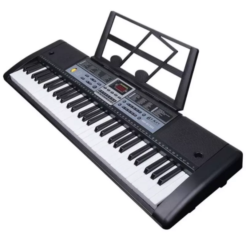 SUPRIMO 6136L - Teclado com microfone para aprender a tocar piano, concebido especialmente para crianças