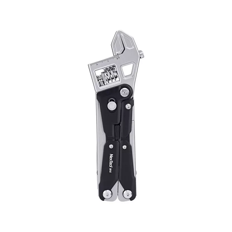 Multiferramenta chave inglesa ajustável Nextool NE20362A — caixa de alumínio, 11 ferramentas, 207 mm aberta, 153 mm fechada, 313 g