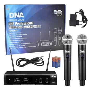 DNA DJ DUAL VOCAL - Microfone vocal sem fios
