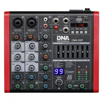 DNA CM4-DSP USB MP3 Bluetooth Mesa de mistura áudio Phantom