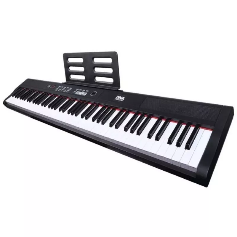 DNA PP 88 - Piano digital com 88 teclas de tamanho completo, preto