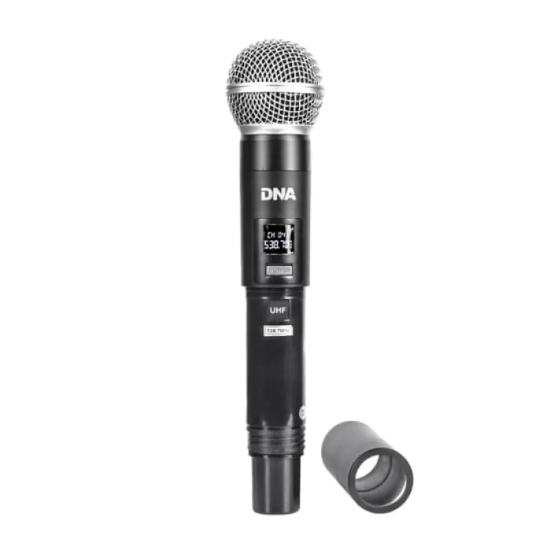 DNA WM4 Vocal Set - Conjunto (microfone sem fios, 4x emissores de mão, sistema de som UHF)