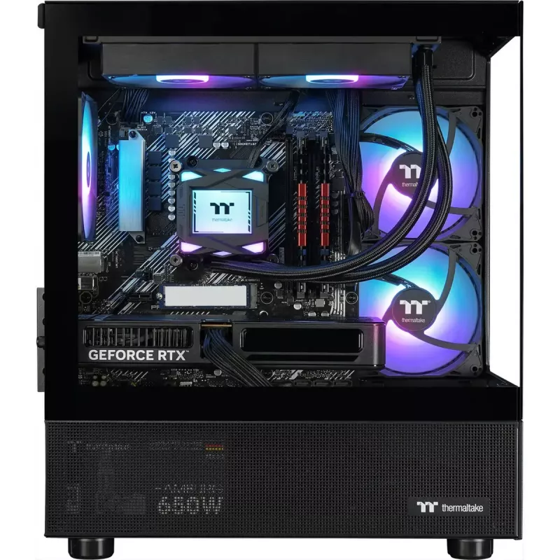 PC de secretária THERMALTAKE FTW A-Line LCS 5060 D5 PC gaming, preto/transparente, Windows 11 Home