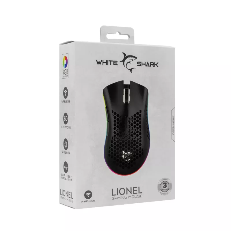 White Shark WGM-5012 Lionel preto