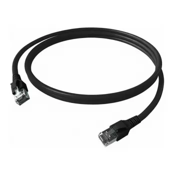 ZVK EasyLan CP1KSBSBS0020 FlexBoot cabo de ligação Cat.6 blindado preto 2,0m (CP1KSBSBS0020)