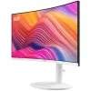 Monitor curvo VA-LCD MSI Modern MD342CQPWDE de 34 polegadas 3440×1440 UWQHD 21:9, 4 ms, 300 cd/m², hub USB, altifalantes, VESA, altura ajustável — branco