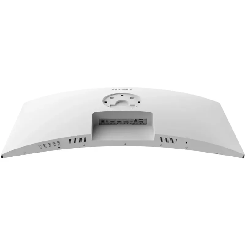 Monitor curvo VA-LCD MSI Modern MD342CQPWDE de 34 polegadas 3440×1440 UWQHD 21:9, 4 ms, 300 cd/m², hub USB, altifalantes, VESA, altura ajustável — branco