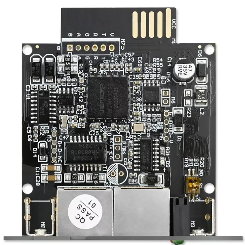 Módulo de gestão de rede SNMP QOLTEC 50398 para monitorização e controlo de UPS
