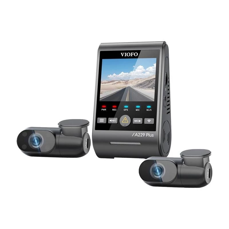 Dashcam VIOFO A229 PLUS 3CH 2K + 1080p Wi-Fi GPS
