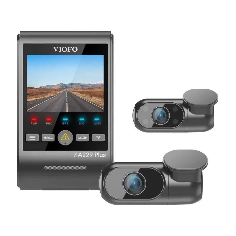 Dashcam VIOFO A229 PLUS 3CH 2K + 1080p Wi-Fi GPS