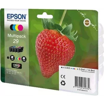 Epson 29 multipack pack de 4 (preto, amarelo, ciano, magenta) cartucho de tinta, C13T29864010