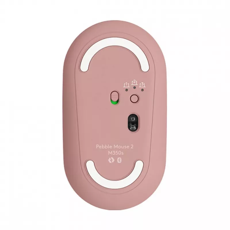 Logitech Pebble 2 Combo teclado rato incluindo Universal RF Wireless + Bluetooth QWERTZ alemão rosa (920-012205)