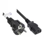 Cabo de alimentação ficha Schuko tipo E+F (CEE 7/7, reta) para C13 (reta), preto, 0,75 mm², 1,5 m, Good Connections® (P0030-S015)