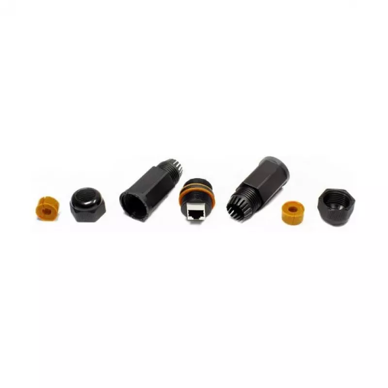 Good Connections ODC-02 acoplador para cabo de rede RJ45 Cat.6A IP67 para exterior, preto